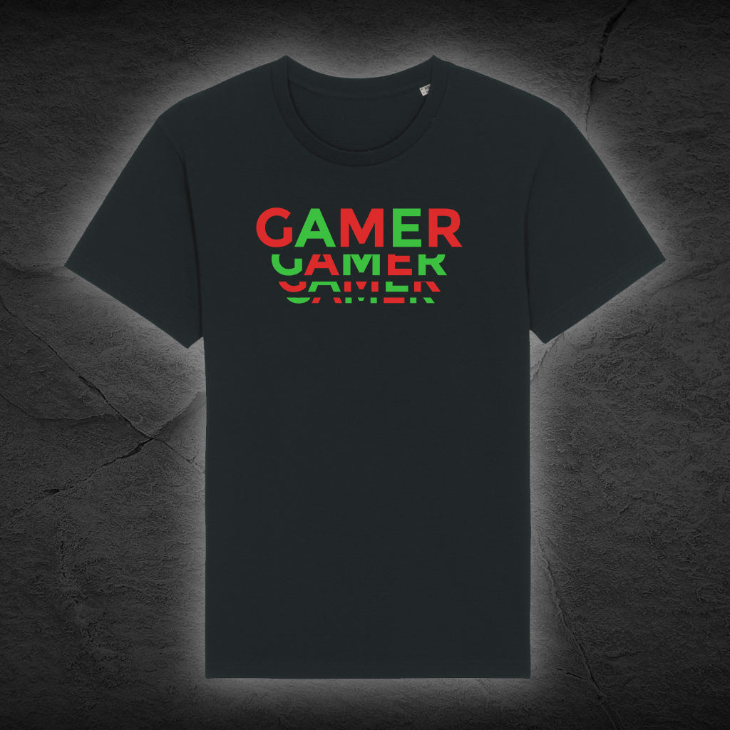 Premium Bio Unisex T-Shirt "Gamer" - Schwarz