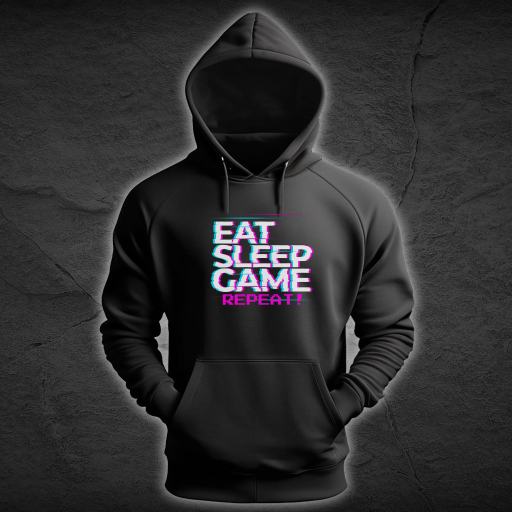 Premium Bio Unisex Hoodie "Eat Sleep Game Repeat"