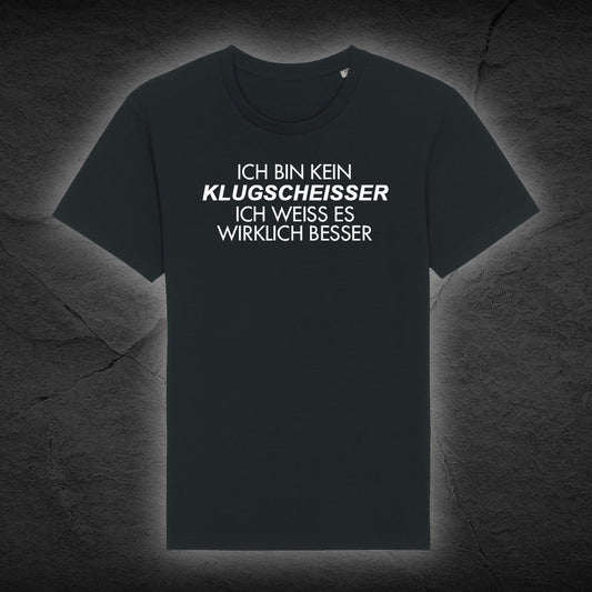 Premium Bio Unisex T-Shirt "Klugscheisser"