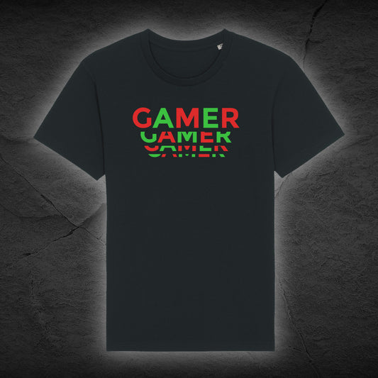 Premium Bio Unisex T-Shirt "Gamer" - Schwarz