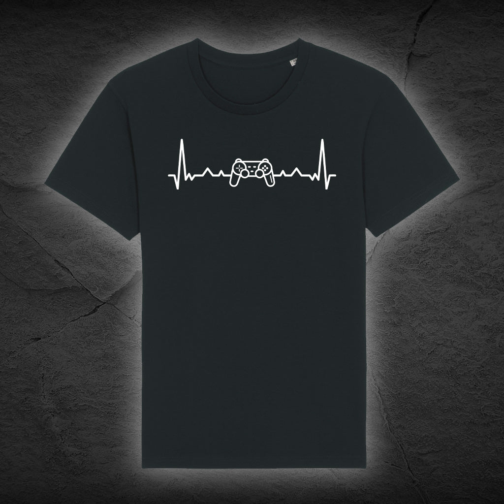 Premium Bio Unisex T-Shirt "Game Beat" - Schwarz