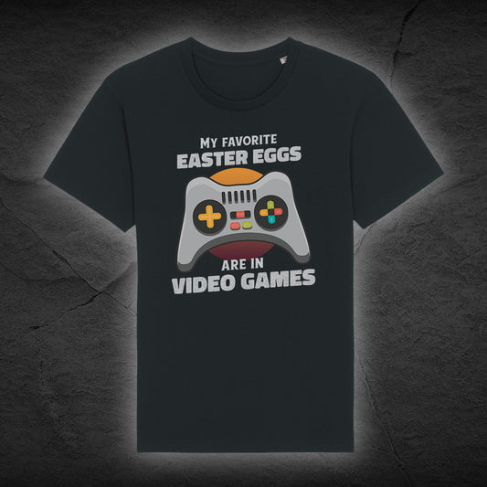 Premium Bio Unisex T-Shirt "Easter Egg" - Schwarz